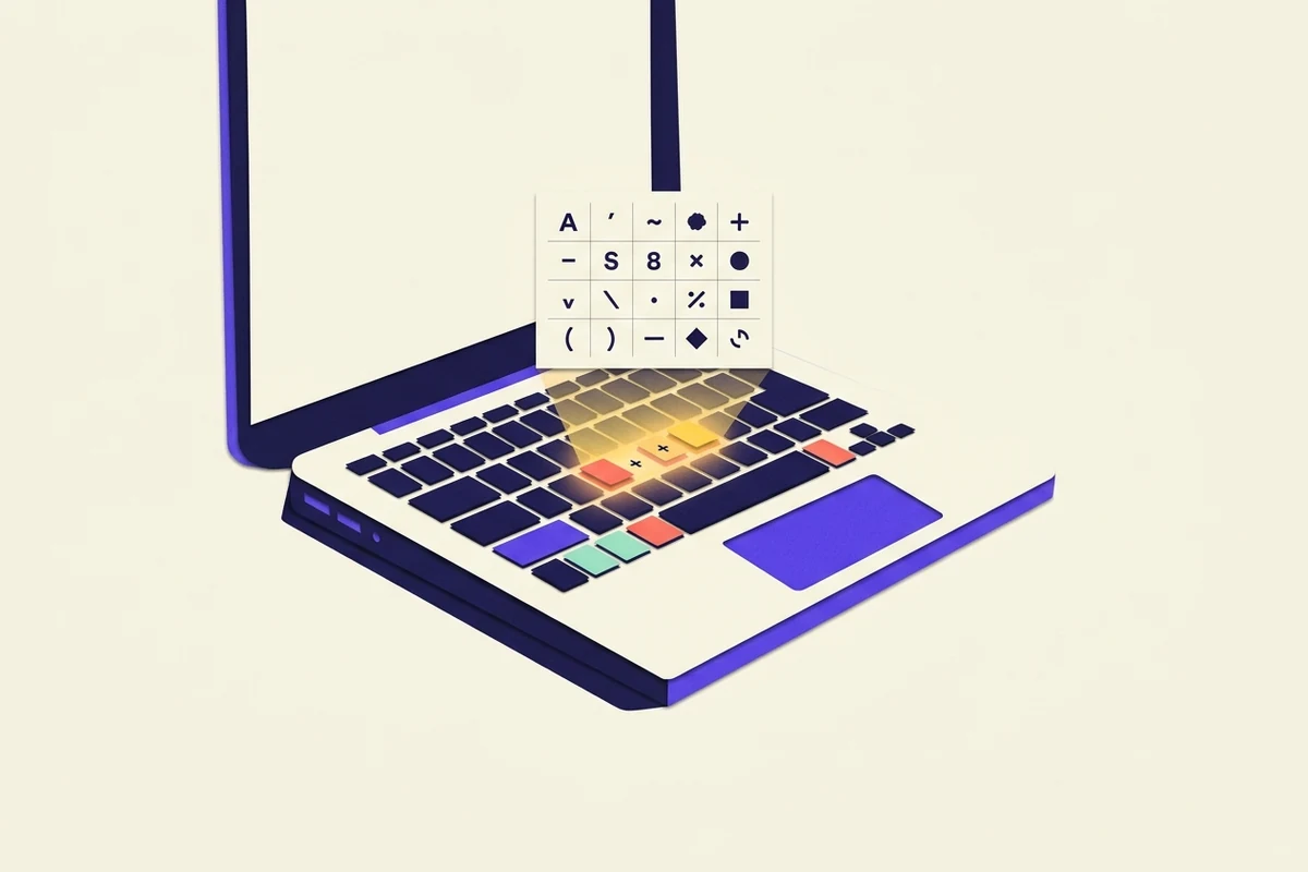Editorial illustration for How to Type Special Characters on a Chromebook