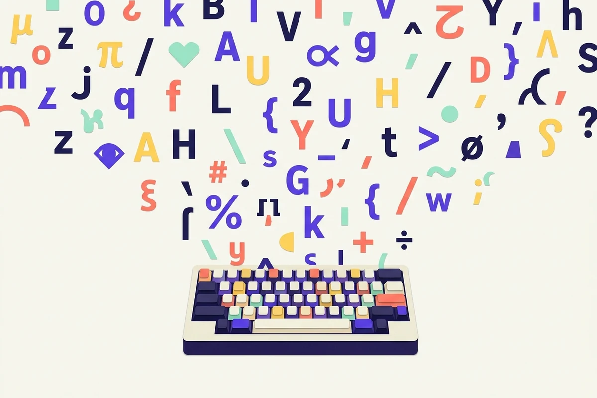 Editorial illustration for How Cool Symbols Differ From Regular Keyboard Characters